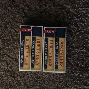 Burt’s Bees vanilla Bean 4 pack Lip Balm